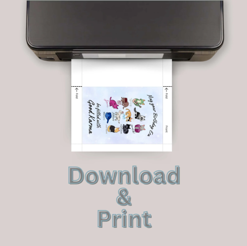 Swift Inspired Karma Birthday Card