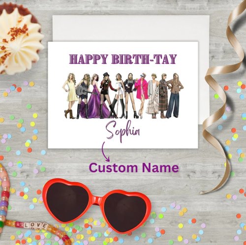 Swiftie Eras Birthday Card